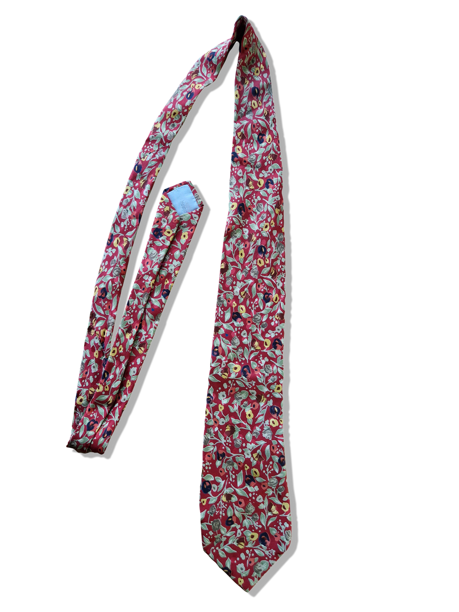 Vintage Moshammer Krawatte Blumen Rot RareRags – Bunt München