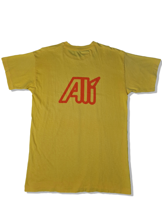 Vintage Ali Shirt 80s Single Stitched Gelb S-M