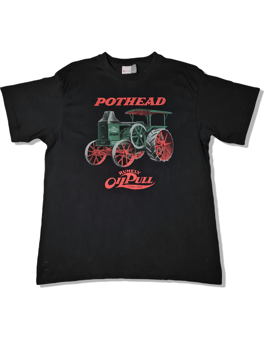 Promodoro Shirt Pothead Rumely Oil Pull Bedruckt Schwarz L