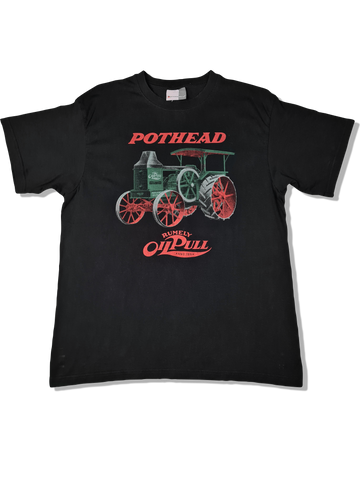 Promodoro Shirt Pothead Rumely Oil Pull Bedruckt Schwarz L