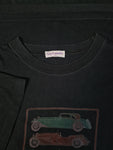 Vintage Guy Laroche Shirt Oldtimer Cars Paris Single Stitched Schwarz L-XL