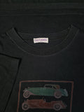 Vintage Guy Laroche Shirt Oldtimer Cars Paris Single Stitched Schwarz L-XL