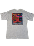 Vintage Texas Bull Shirt Lincoln Blondie Truck Show Sweden Single Stitched Heather Grau XXL