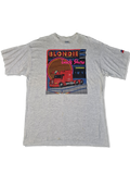 Vintage Texas Bull Shirt Lincoln Blondie Truck Show Sweden Single Stitched Heather Grau XXL