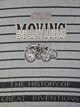 Vintage Studio Borgelt Shirt "Start Moving, The History Of Great Inventions" Grau L