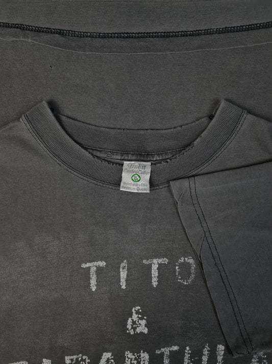 Rare! Vintage Tito & Tarantula Shirt Tarantism 1997 Faded Schwarz XL