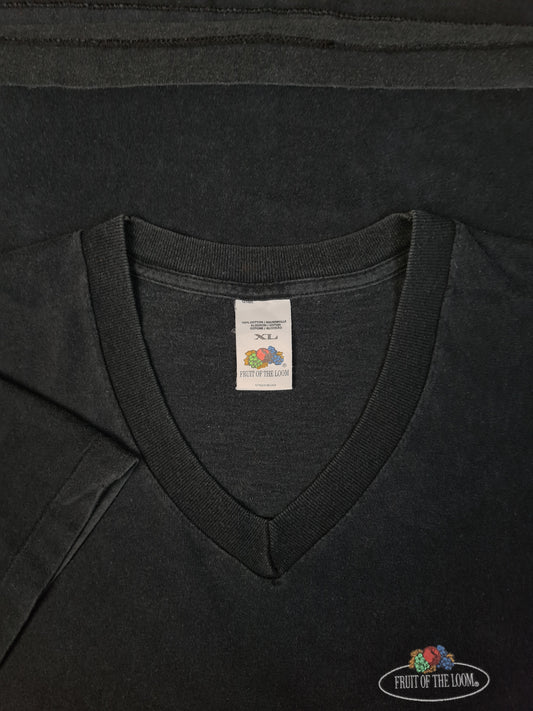 Vintage Fruit Of The Loom Shirt Logo Basic Made In Ireland Schwarz XL