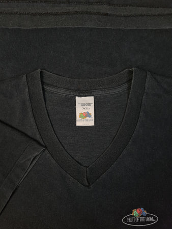 Vintage Fruit Of The Loom Shirt Logo Basic Made In Ireland Schwarz XL