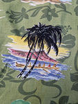 Vintage Pineapple Connection Hawaiishirt Kurzarm Beach Made In Korea Grün M