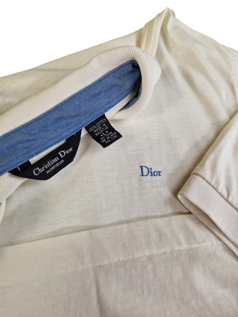 Vintage Christian Dior Poloshirt Small Spellout L