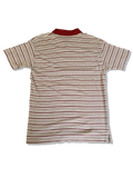 Vintage Yves Saint Laurent PoloShirt Striped Leinen Weiß Rot L