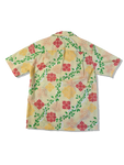 Vintage Made In Hawaii Hemd Kurzarm Floral Pattern Gelb M