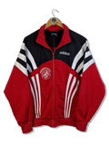 Vintage Adidas Sportjacke Blacktag Leichtathletikgemeinschaft Ried Verein Rot Schwarz (D4) S