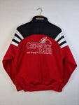 Vintage Adidas Sportjacke Blacktag Leichtathletikgemeinschaft Ried Verein Rot Schwarz (D4) S