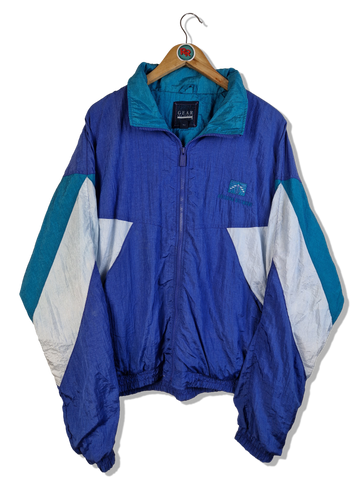 Vintage Gear For Sports Sportjacke Made In Korea Blau Weiß XL