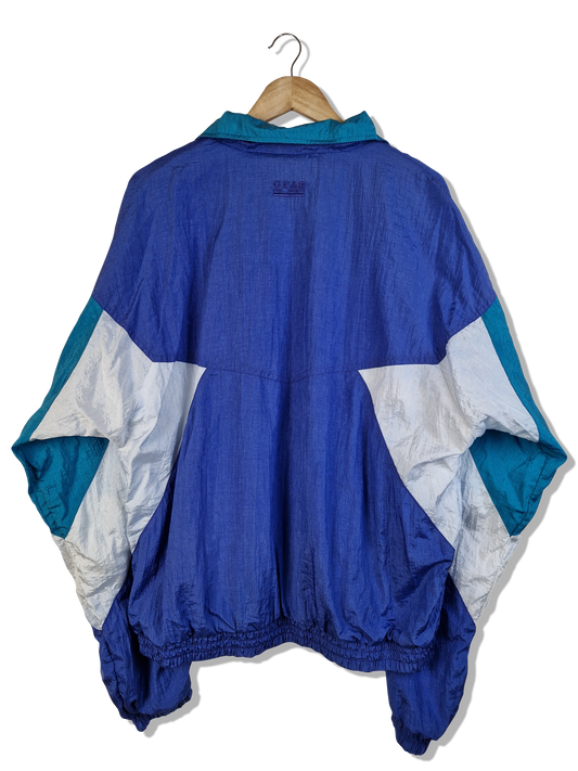 Vintage Gear For Sports Sportjacke Made In Korea Blau Weiß XL