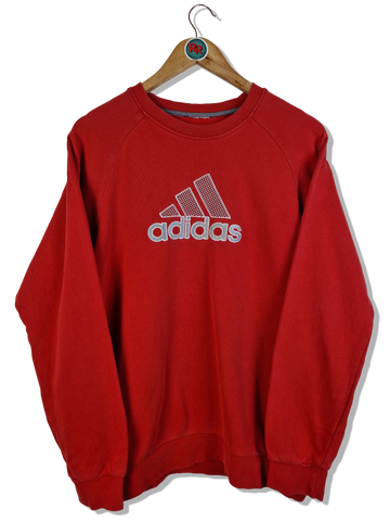 Adidas Sweater "Anne-Katrin" Bestickt Rot M