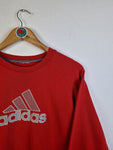 Adidas Sweater "Anne-Katrin" Bestickt Rot M