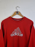 Adidas Sweater "Anne-Katrin" Bestickt Rot M