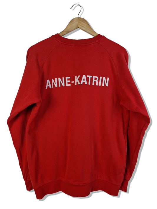 Adidas Sweater "Anne-Katrin" Bestickt Rot M