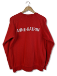 Adidas Sweater "Anne-Katrin" Bestickt Rot M