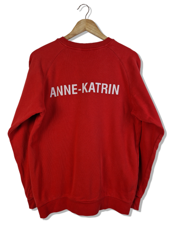 Adidas Sweater "Anne-Katrin" Bestickt Rot M