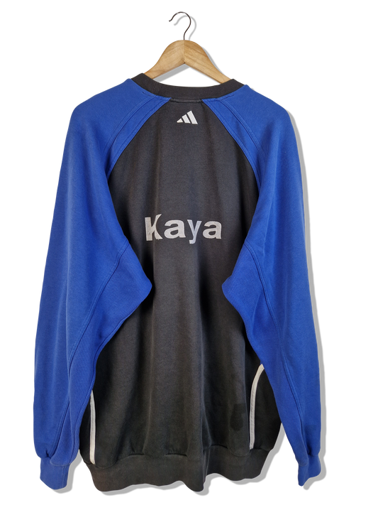 Vintage Adidas Sweater BV10 Remscheid "Kaya" 2000 Blau Schwarz XXL