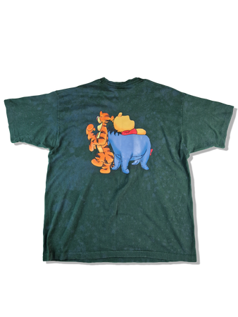 Vintage Disney Winnie Pooh By Jerry Leigh Single Stitched Made In USA Grün XL