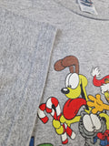 Detla Shirt Garfield Weihnachten Heather Grau L