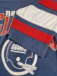 Rare! Vintage Logo 7 Shirt 80s New York Giants Football NFL Made In USA Single Stitched Blau M