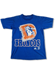 Vintage Denver Broncos Shirt 1993 NFLP Football Made In USA Single Stitched Blau L-XL