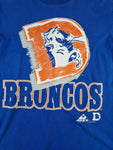 Vintage Denver Broncos Shirt 1993 NFLP Football Made In USA Single Stitched Blau L-XL