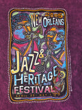 Made In USA Shirt Jazz & Heritage Festival New Orleans 2005 Lila Batik XXL