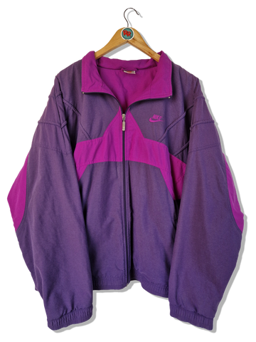 Vintage Nike Sportjacke Rosa Lila XL