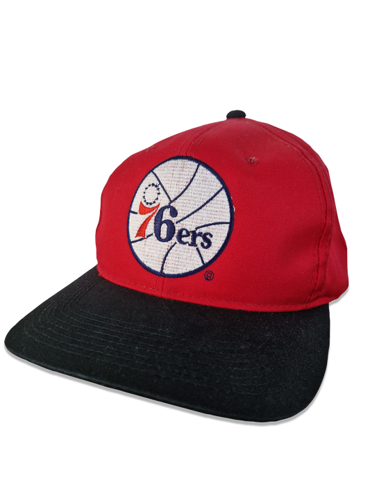 Vintage The G Cap 76ers Basketball Merch Rot Schwarz