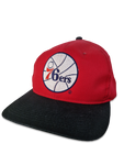 Vintage The G Cap 76ers Basketball Merch Rot Schwarz