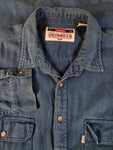 Vintage Levis Jeanshemd Dicker Stoff Made In Hong Kong Blau XL