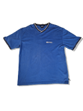 Vintage Nike Ringer Shirt Small Spellout Bestickt Blau XXL