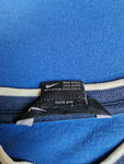 Vintage Nike Ringer Shirt Small Spellout Bestickt Blau XXL