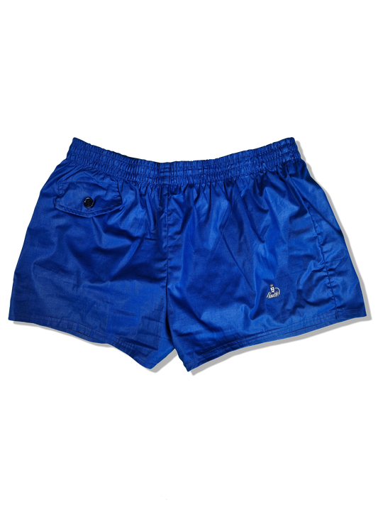 Vintage BWL Nautik Shorts 80s Sprinter Blau (6) S-M