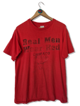 Vintage Salem Shirt Chichago Bulls "Real Men Wear Red" Trashed Single Stitched Rot M