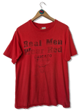 Vintage Salem Shirt Chichago Bulls "Real Men Wear Red" Trashed Single Stitched Rot M