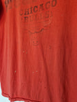 Vintage Salem Shirt Chichago Bulls "Real Men Wear Red" Trashed Single Stitched Rot M