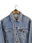 Vintage Avirex Jeansjacke Made In Italy Hellblau M