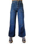 Vintage Killah Babe Jeans Skater Flared Baggy Blau 31