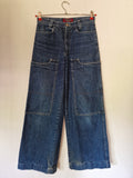 Vintage Killah Babe Jeans Skater Flared Baggy Blau 31