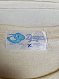 Vintage Dragon Shirt Japan Baseball Chunichi Dragons #23 Sekikawa Single Stitched Weiß M-L