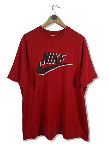 Vintage NIke Shirt Spellout Made In Ireland Single Stitched Rot L