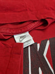 Vintage NIke Shirt Spellout Made In Ireland Single Stitched Rot L