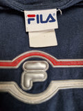 Vintage Fila Shirt Navy Blue L-XL